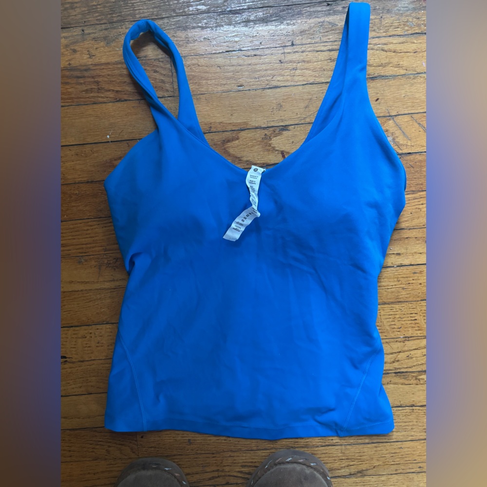Lululemon Athletica Blue Tank Top Waist Length